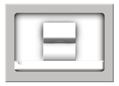 Front Image of BabyChangeStation SurfaceMount ASI Horizontal StainlessSteel ADA