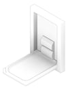 3D Documentation Image of BabyChangeStation SurfaceMount ASI Vertical StainlessSteel