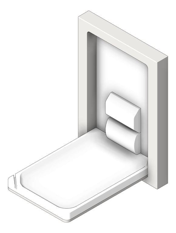 BabyChangeStation SurfaceMount ASI Vertical StainlessSteel