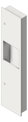 3D Shaded Image of CombinationUnit Recessed ASI Simplicity PaperDispenser 4.2Gal