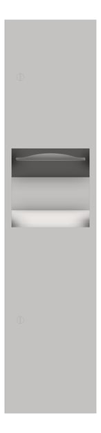 Front Image of CombinationUnit Recessed ASI Simplicity PaperDispenser 7Gal