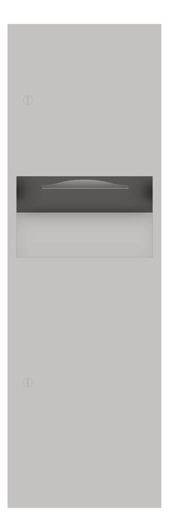 Front Image of CombinationUnit Recessed ASI Simplicity PaperDispenser 9Gal