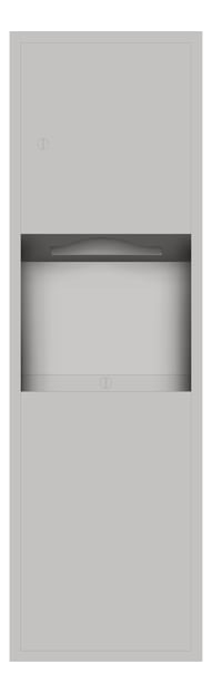 Front Image of CombinationUnit Recessed ASI Traditional PaperDispenser 18Gal