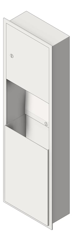 Navigate to CombinationUnit Recessed ASI Traditional PaperDispenser Adjustable 12Gal