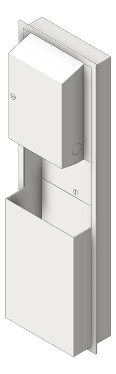 Navigate to CombinationUnit Recessed ASI Traditional RollPaperDispenser 13.5Gal