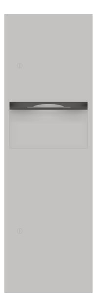 Front Image of CombinationUnit SemiRecessed ASI Simplicity PaperDispenser 9Gal