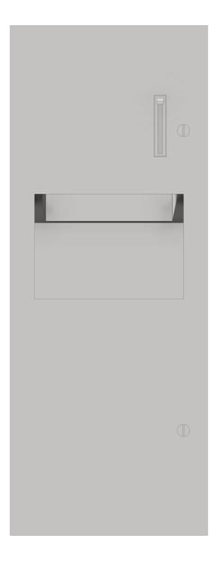 Front Image of CombinationUnit SemiRecessed ASI Simplicity RollPaperDispenser 9.4Gal