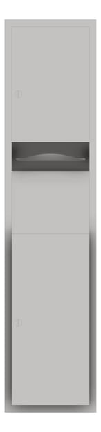 Front Image of CombinationUnit SemiRecessed ASI Traditional PaperDispenser 7Gal