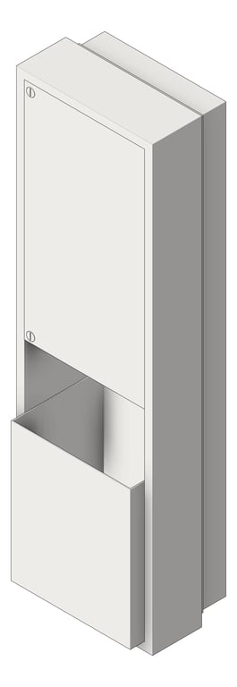 Navigate to CombinationUnit SemiRecessed ASI Traditional RollPaperDispenser Battery 12Gal