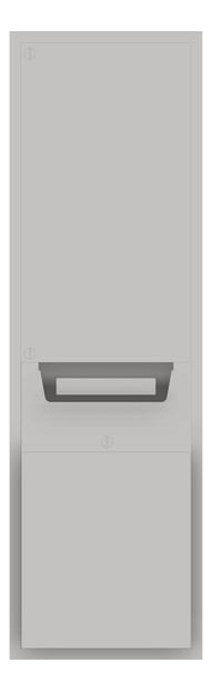 Front Image of CombinationUnit SemiRecessed ASI Traditional RollPaperDispenser Battery 12Gal