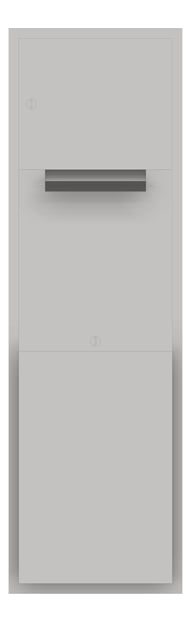 Front Image of CombinationUnit SemiRecessed ASI Traditional RollPaperDispenser Electric 17Gal