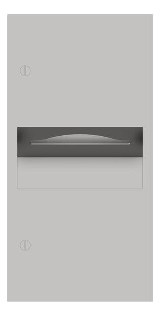 Front Image of CombinationUnit SurfaceMount ASI Simplicity PaperDispenser 2.2Gal