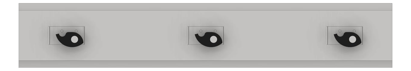 Front Image of MopRack SurfaceMount ASI