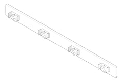 3D Documentation Image of MopRack SurfaceMount ASI Slim