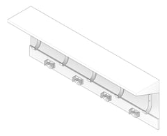 3D Documentation Image of Shelf SurfaceMount ASI UtilityHookStrip