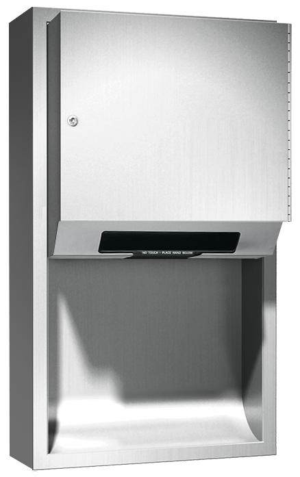 645224A-9.png Image of RollPaperDispenser SurfaceMounted ASI Simplicity NonCabinet Battery