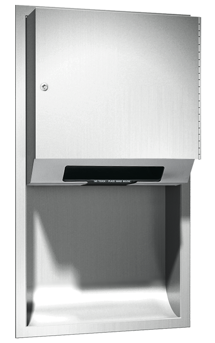 645224AC.png Image of RollPaperDispenser Recessed ASI Simplicity NonCabinet Electric