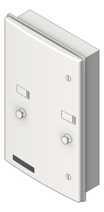 3D Shaded Image of SanitaryDispenser Recessed ASI Roval
