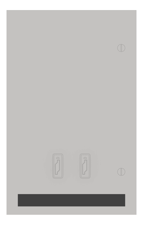 Front Image of SanitaryDispenser SemiRecessed ASI Dual