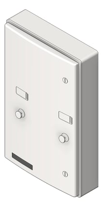 3D Shaded Image of SanitaryDispenser SurfaceMount ASI Roval