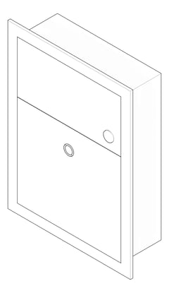 3D Documentation Image of SanitaryDisposal Recessed ASI
