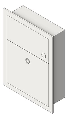 3D Shaded Image of SanitaryDisposal Recessed ASI