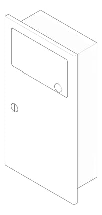 3D Documentation Image of SanitaryDisposal Recessed ASI Simplicity