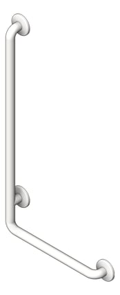 3D Shaded Image of GrabBar 90Deg ASI SnapFlange 1.25InchDia LH