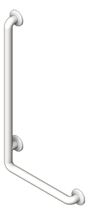 3D Shaded Image of GrabBar 90Deg ASI SnapFlange 1.5InDia LH