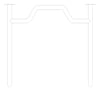 Plan Image of GrabBar Straddle ASI ExposedFlange 1.25InchDia