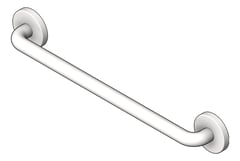 3D Shaded Image of GrabBar Straight ASI ConcealedMount 1InchDia Horizontal