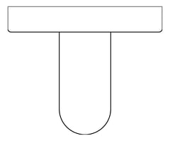 Plan Image of GrabBar Straight ASI ConcealedMount 1InchDia Vertical