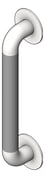 3D Shaded Image of GrabBar Straight ASI ExposedFlange 1.25InchDia Vertical