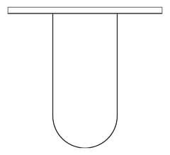 Plan Image of GrabBar Straight ASI ExposedFlange 1.25InchDia Vertical