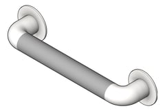 3D Shaded Image of GrabBar Straight ASI ExposedFlange 1.5InchDia Horizontal