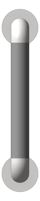 Front Image of GrabBar Straight ASI ExposedFlange 1.5InchDia Vertical