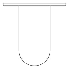 Plan Image of GrabBar Straight ASI ExposedFlange 1.5InchDia Vertical