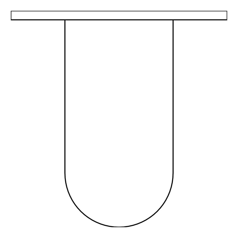 Plan Image of GrabBar Straight ASI ExposedFlange 1.5InchDia Vertical