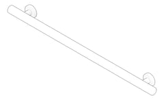3D Documentation Image of GrabBar Straight ASI Omara 1.5InchDia Horizontal