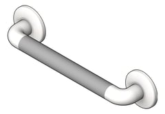 3D Shaded Image of GrabBar Straight ASI SnapFlange 1.25InchDia Horizontal