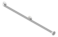3D Shaded Image of GrabBar Straight ASI SnapFlange 1.25InchDia RearWallFixed