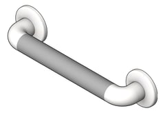 3D Shaded Image of GrabBar Straight ASI SnapFlange 1.5InDia Horizontal