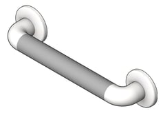 3D Shaded Image of GrabBar Straight ASI SnapFlange 1.5InchDia Horizontal