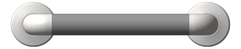 Front Image of GrabBar Straight ASI SnapFlange 1.5InchDia Horizontal