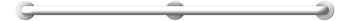 Front Image of GrabBar Straight ASI SnapFlange AntimicrobialWhite 1.5InchDia Horizontal