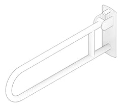 3D Documentation Image of GrabBar SwingUp ASI ExposedFlange 1.25InchDia 3PositionHinge