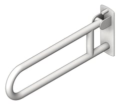 3D Shaded Image of GrabBar SwingUp ASI ExposedFlange 1.5InchDia 3PositionHinge