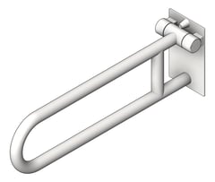 3D Shaded Image of GrabBar SwingUp ASI ExposedFlange 1.5InchDia FrictionHinge