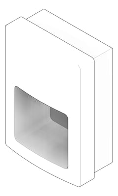 3D Documentation Image of HandDryer SemiRecessed ASI Roval