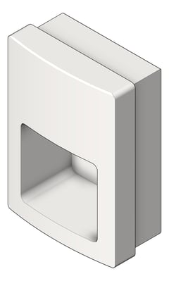 3D Shaded Image of HandDryer SemiRecessed ASI Roval